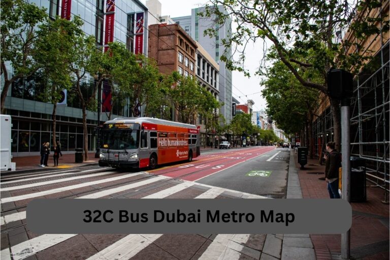 32C Bus Dubai Metro Map