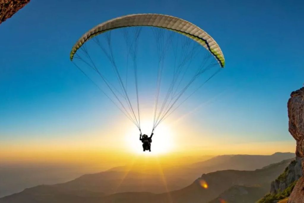 Paragliding in Asir Mountains, Saudi Arabia