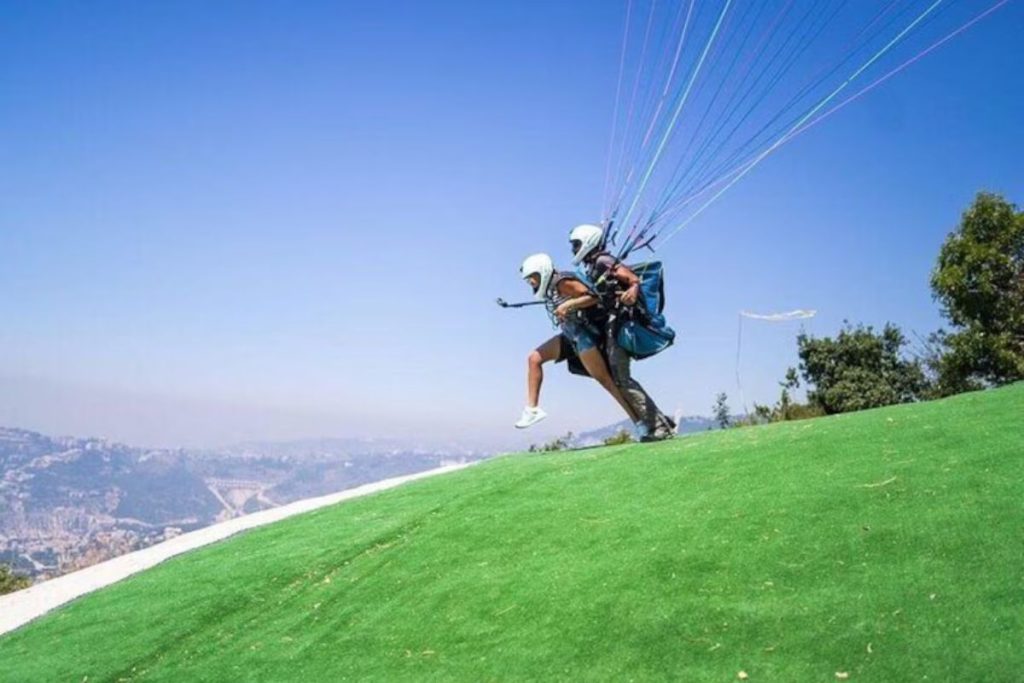 Paragliding in Byblos Hills, Lebanon