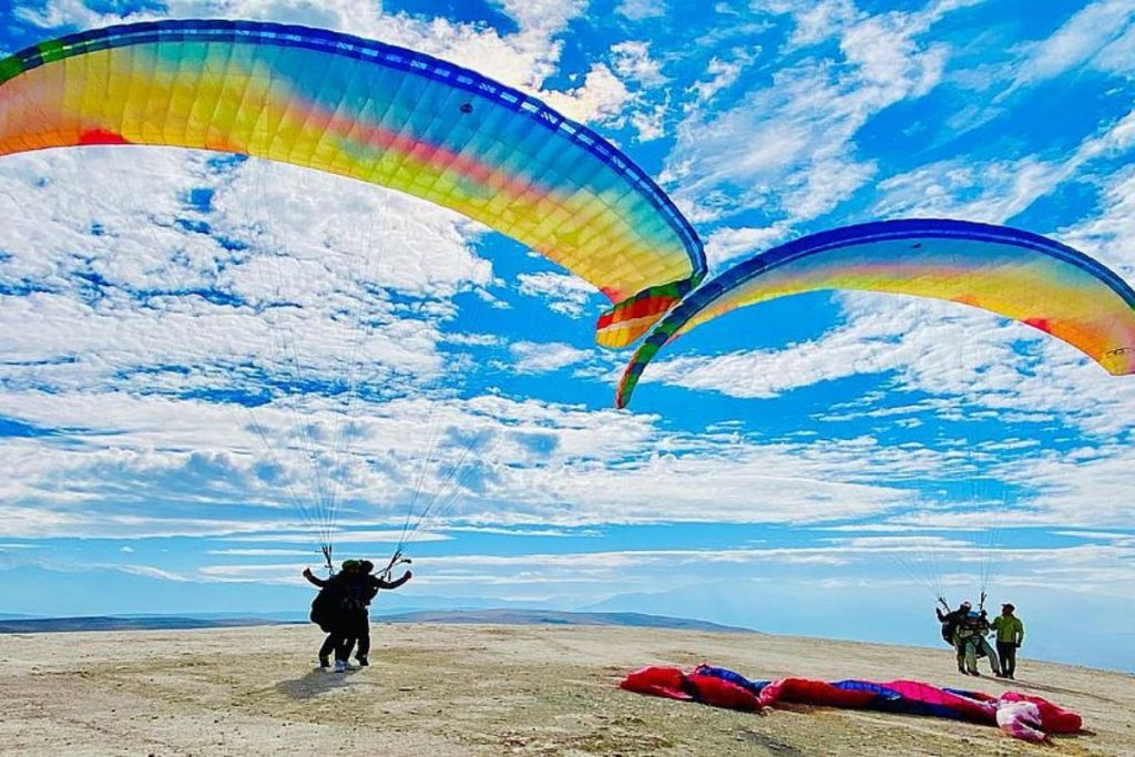 Paragliding in Fez Mountains, Morocco