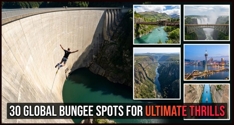 Top 30 Bungee Jumping Locations to Visit